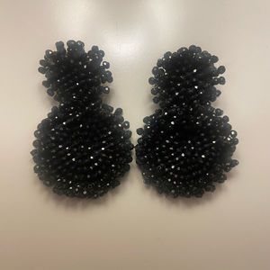 BaubleBar Black Beaded Earrings